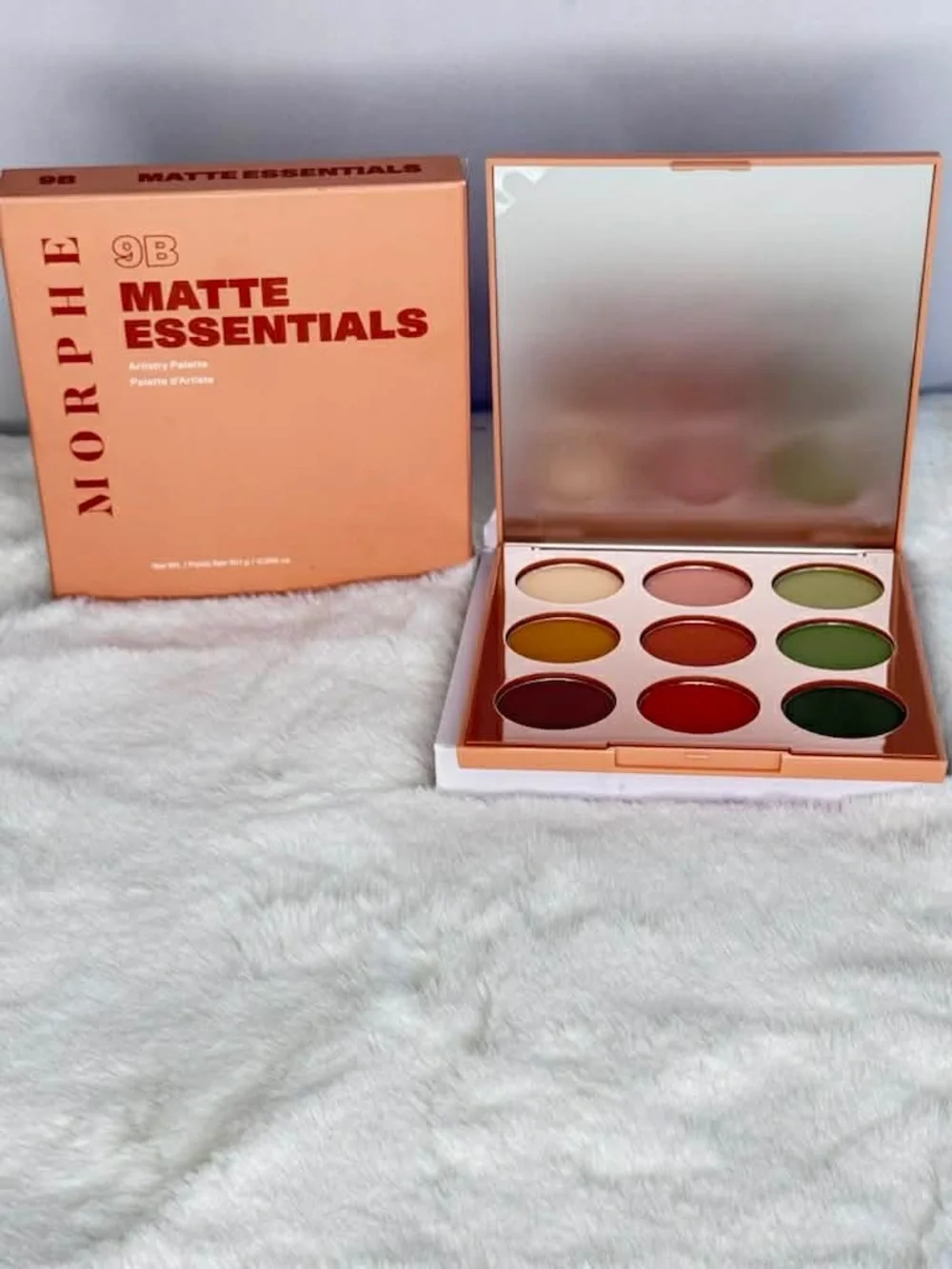 Morphe Matte Essentials 9B Palette — Pink, Red, Mustard & Green Shades